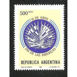 ARGENTINA 1980(1213) DIA DE LAS AMERICAS  MINT