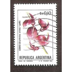 ARGEN1983 (1409) FLORES ARGENTINAS: CEIBO FOSFO USADA