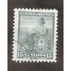 ARGENTINA 1899(MT120) LIBERTAD SENTADA  11,5x11,5  USADA