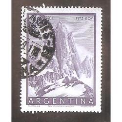 ARGENTINA 1954(MT551) CERRO FITZ ROY, DENTADO  13,5  USADA