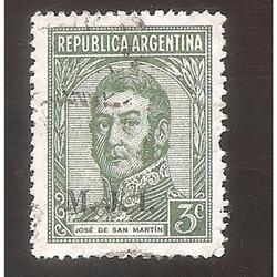 ARGENTINA 1935(366-303) PROC. Y RIQUEZAS: SAN MARTIN  M.J.I.