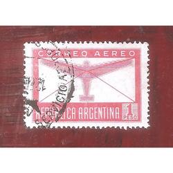 ARGENTINA 1942(A26A) AEREO EMISION DEFINITIVA. OFFSET USADA