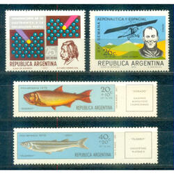 ARGENTINA GJ1553 /54 SERIE PECES + 1552 + 1556 NUEVOS U$2.20
