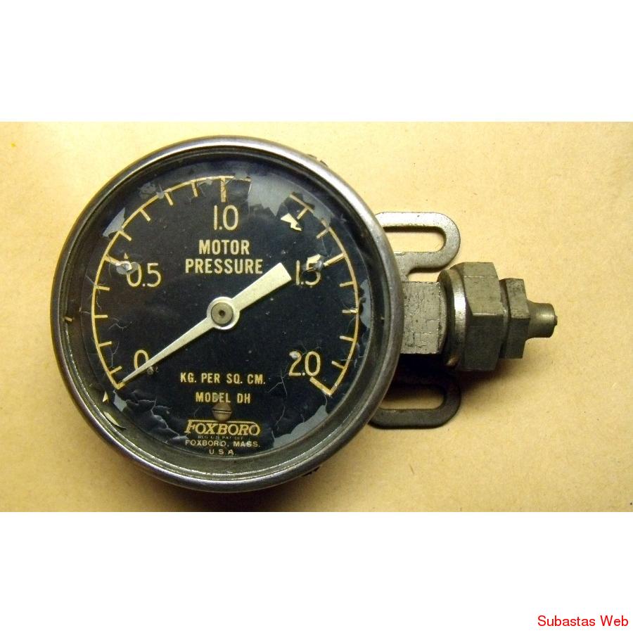 Antiguo Manometro Foxboro USA Motor Pressure