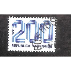 ARGENTINA 1978 (MT1149) CINTAS CINTAS DE $200  USADA