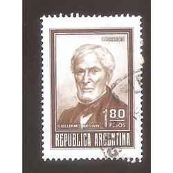 ARGENTINA 1973 (MT954) PROCERES: BROWN  DE $1,80  USADA