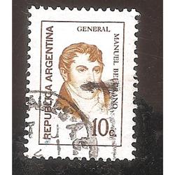 ARGENTINA 1973 (MT948) PROCERES BELGRANO $0,10  USADA