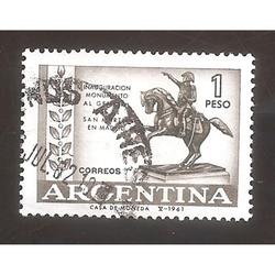 ARGENTINA 1961 (MT644) MONUMENTO A SAN MARTIN,  USADA