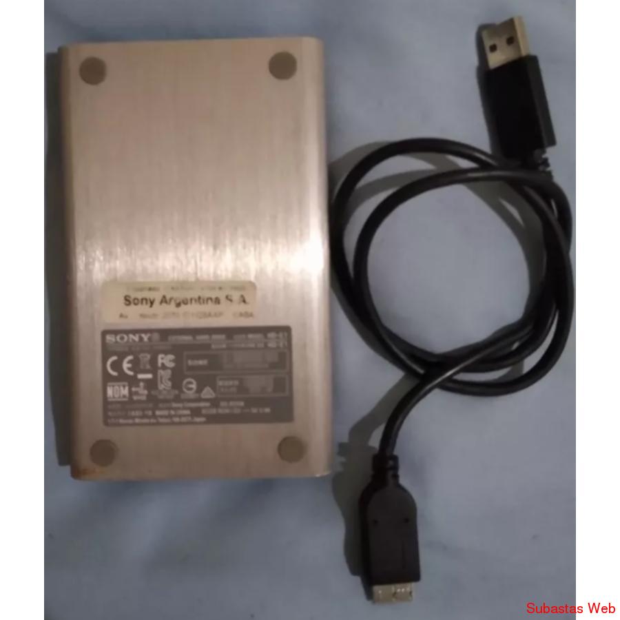Disco externo marca Sony con capacidad de 1TB