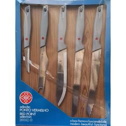 Juego 5 Cuchillas De Cocina Mundial Red Point Ponto Vermelho