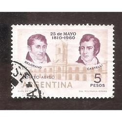 ARGENTINA 1960(MT A68) REVOLUCION DE MAYO USADA