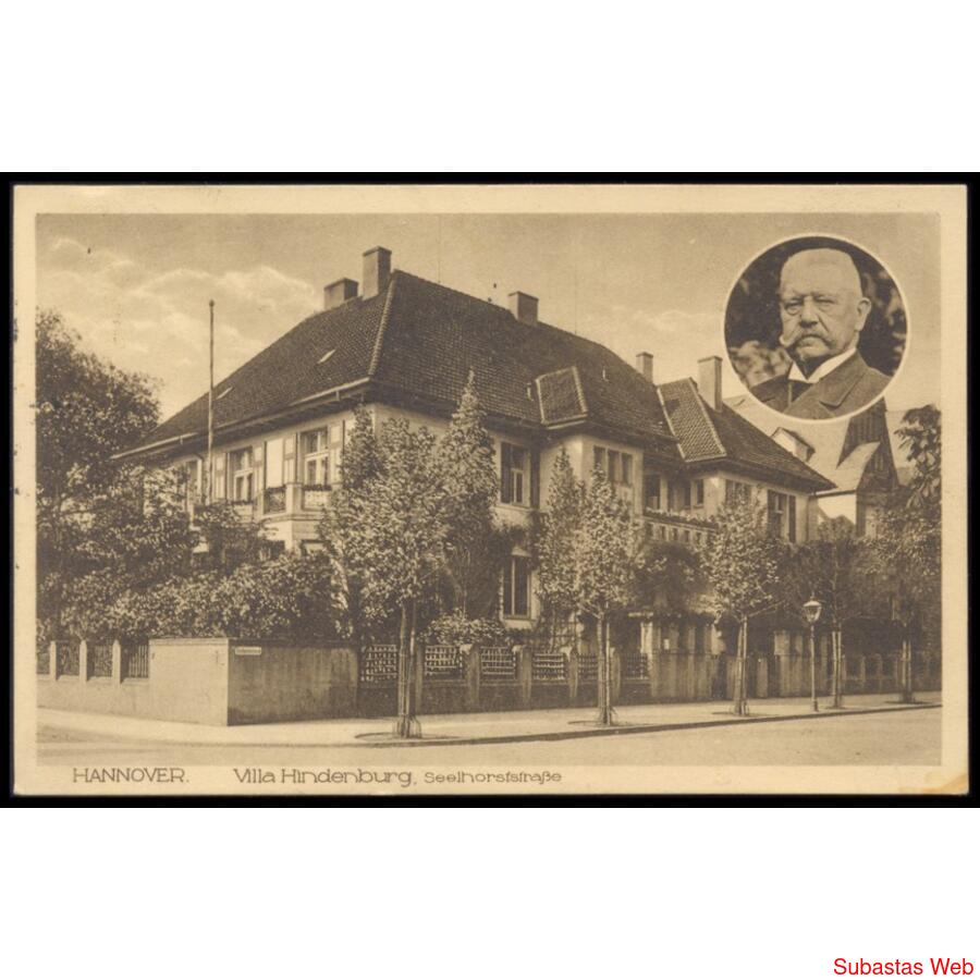 ALEMANIA REICH. 1920. CASA DEL MARISCAL PAUL VON HINDENBURG