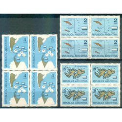 ARGENTINA GJ1272/74. ZONA ANTARTICA SERIE CUADRITOS U$18.00