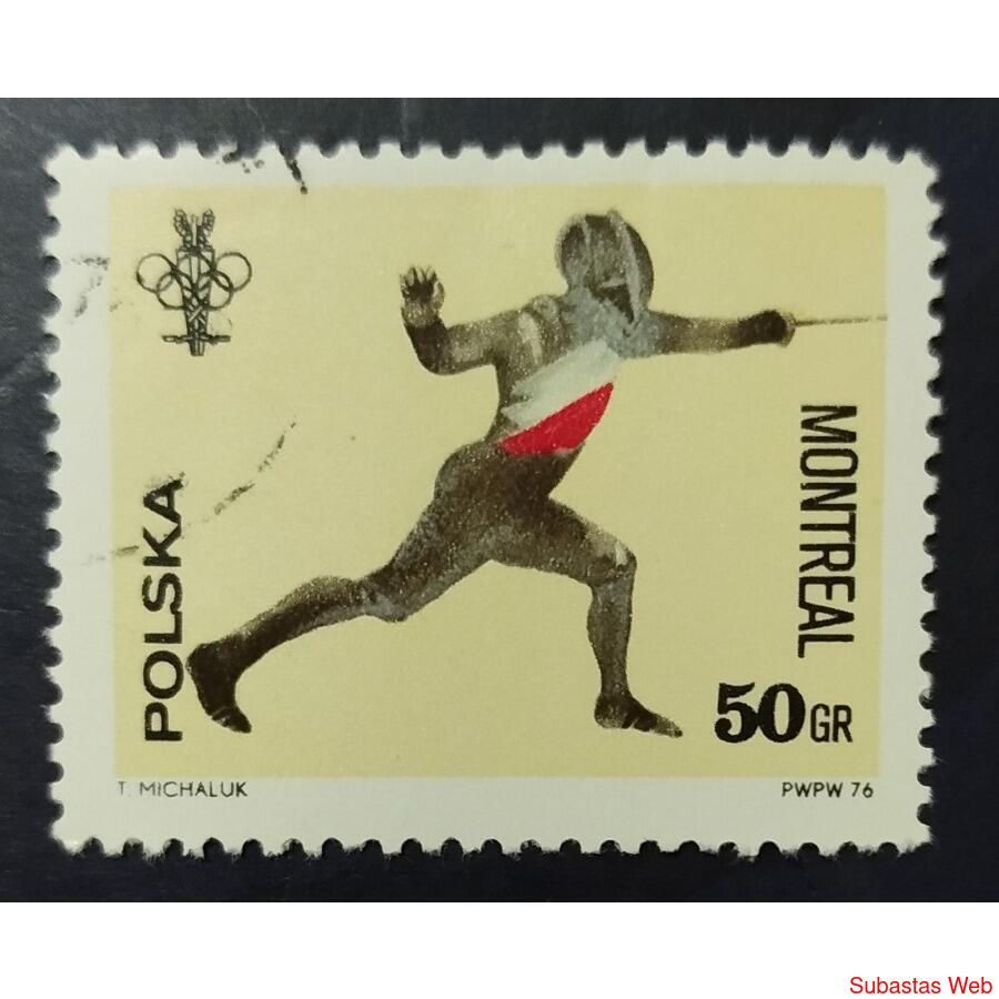 POLONIA AÑO 1976, SCOTT 2166, USADA