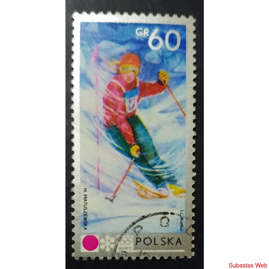 POLONIA AÑO 1972, SCOTT 1872, USADA