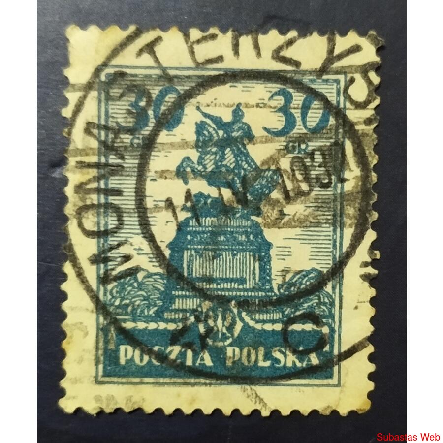 POLONIA AÑO 1925, SCOTT 235, USADA