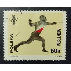 POLONIA AÑO 1976, SCOTT 2166, USADA