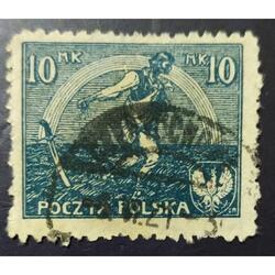 POLONIA AÑO 1921, SCOTT 154, USADA