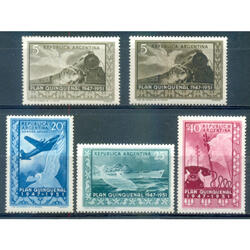 ARGENTINA GJ997/1000. PLAN QUINQUENAL SERIE COMPLETA NUEVA
