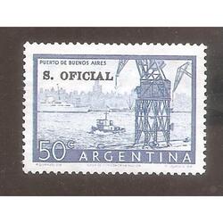 ARGENTINA 1954(546Ab-382) PUERTO BUENOS AIRES SERV.OFI.  TIP
