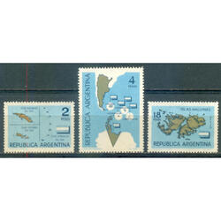 ARGENTINA GJ1272/74 SOBERANIA ANTARTICA SERIE NUEVA U$ 4.50