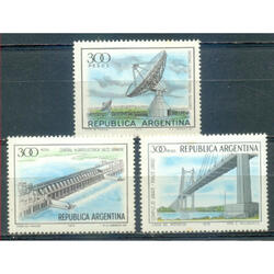ARGENTINA GJ1911 /1913 GRANDES OBRAS. SERIE COMPLETA MINT