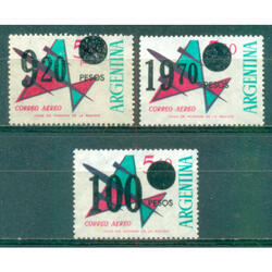 ARGENTINA JG1694/1696 AÉREOS SOBRECARGADOS SERIE NUEVA U$ 4