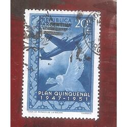 ARGENTINA 1951(A40) PLAN QUINQUENAL  USADA