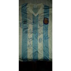 CAMISETA USADA Y FIRMADA POR MARADONA