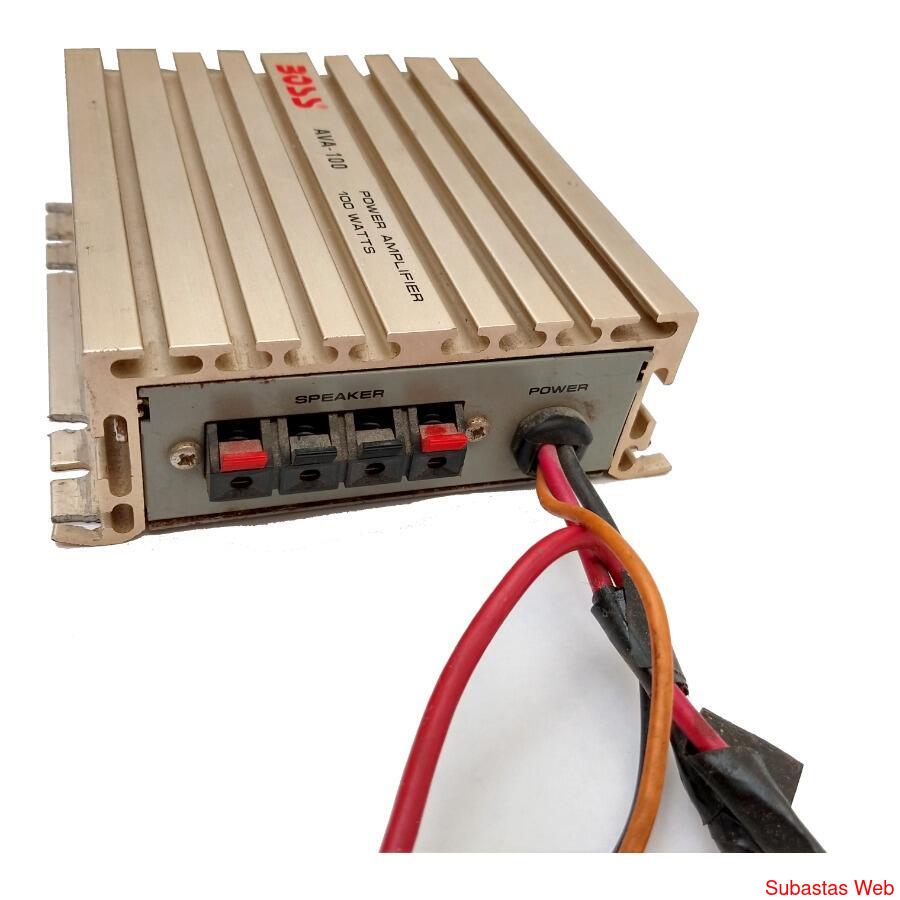 POTENCIA BOSS AVA-100 WATTS 2 CANALES MOTO USADA