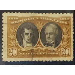 ARGENTINA AÑO 1910, GJ 308, USADA
