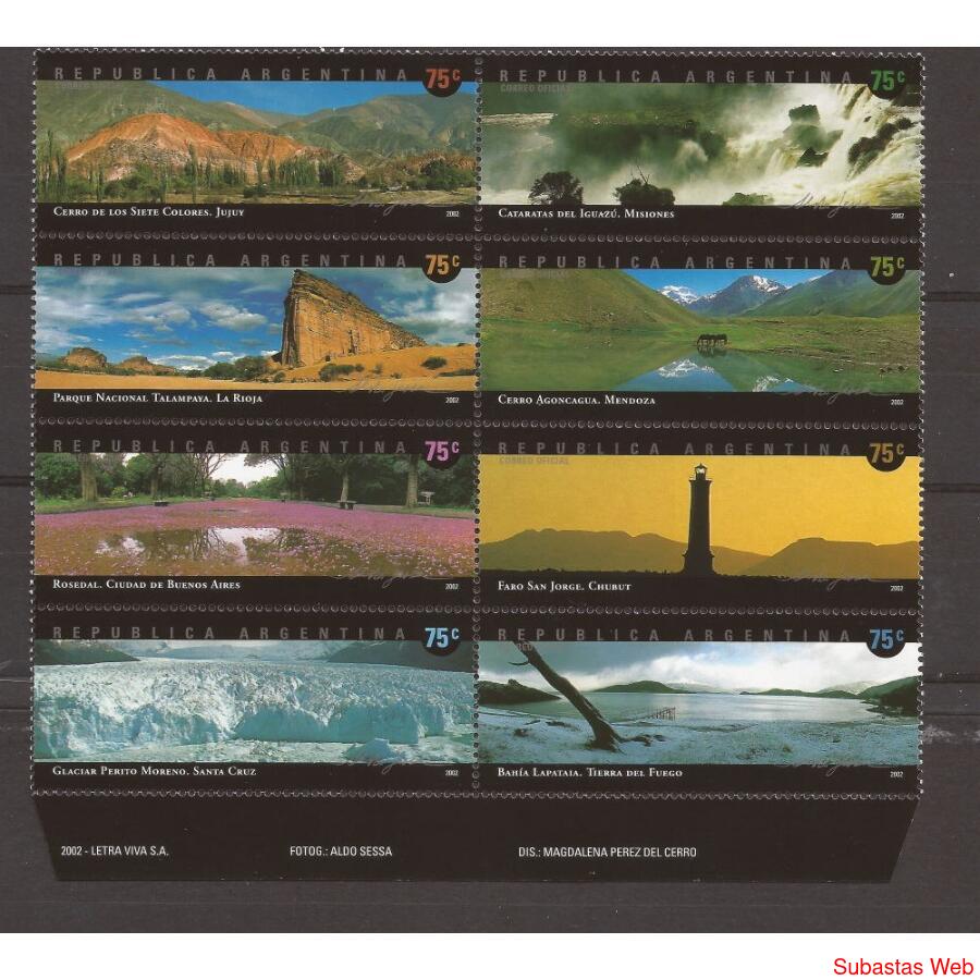 2002 - PAISAJES TURISTICOS DE LA ARGENTINA -