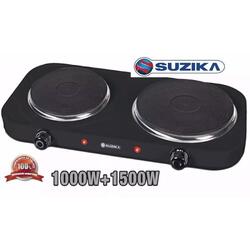 ANAFE ELECTRICO 2 HORNALLAS SUZIKA SZ-CE016 NEGRO 220V 2500