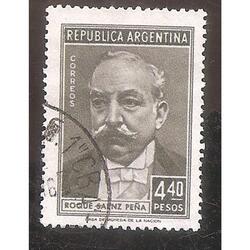 ARGENTINA 1957(575) PROC Y RIQUEZAS: SAENZ PEÑA  USADA