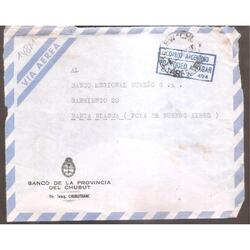ARGENTINA  1963  SOBRE CIRCULADO  NUMERO  148M