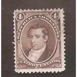 ARGENTINA  1867(17) PROCERES NACIONALES:  MORENO  USADA