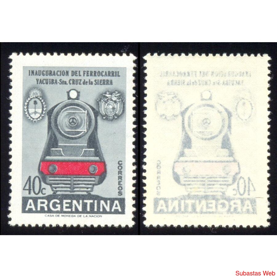 ARGENTINA GJ1002 LOCOMOTORA MINT VARIEDAD RETINTADO TOTAL!!